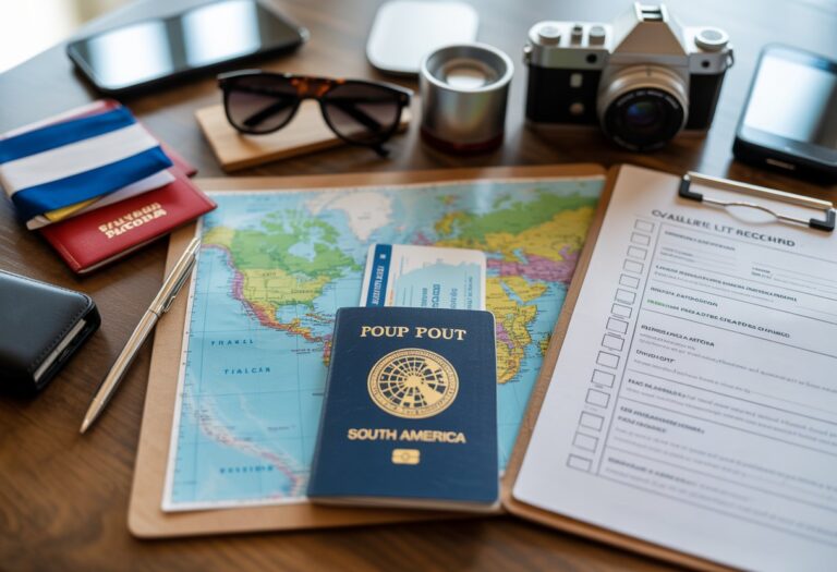 Documentos necessários para uma viagem pela América do Sul