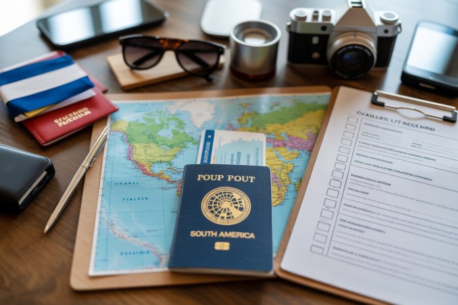 Documentos necessários para uma viagem pela América do Sul